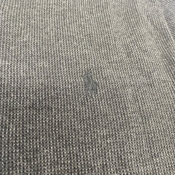 Polo Ralph Lauren‎ Large Gray Black Crewneck Pima Cotton Pullover L/S Sweater - Picture 3 of 5